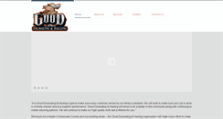 Desktop Screenshot of goodexcavating.com