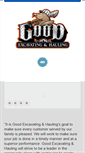 Mobile Screenshot of goodexcavating.com