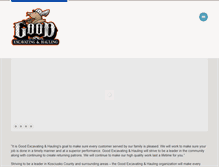 Tablet Screenshot of goodexcavating.com